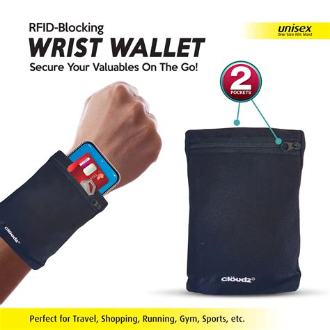 clöudz rfid protection travel wrist wallet|cloudz 2 pocket rfid wallet.